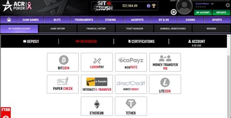 acr poker withdrawal|Americas Cardroom Withdraw Options and All Steps.